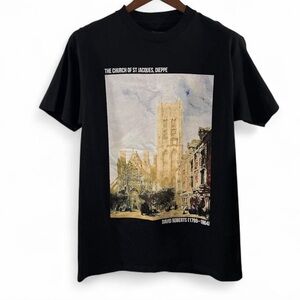 Vintage Art Black Graphic T-Shirt Size Medium